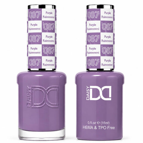 087 PURPLE RAINNNNN - DND HEMA FREE & TPO FREE - GEL & LACQUER DUO
