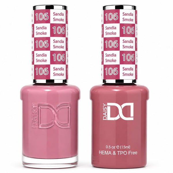 106 SANDIA SMOKE - DND HEMA FREE & TPO FREE - GEL & LACQUER DUO