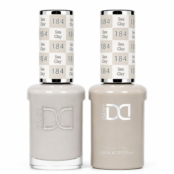 184 SEA CLAY - DND HEMA FREE & TPO FREE - GEL & LACQUER DUO