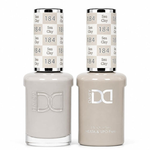 184 SEA CLAY - DND HEMA FREE & TPO FREE - GEL & LACQUER DUO