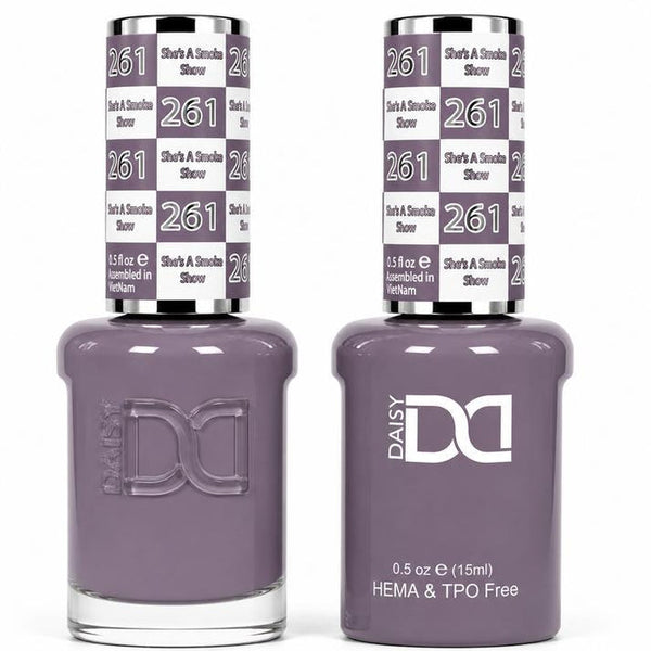 261 SHE'S A SMOKE SHOW - DND HEMA FREE & TPO FREE - GEL & LACQUER DUO
