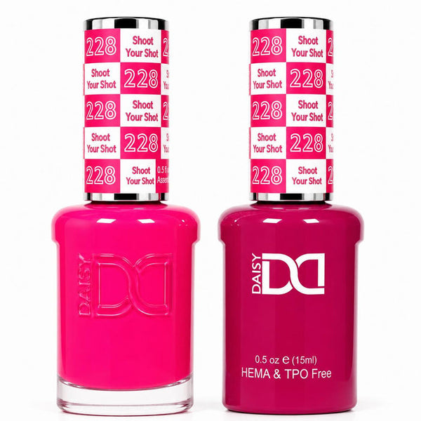228 SHOOT YOUR SHOT - DND HEMA FREE & TPO FREE - GEL & LACQUER DUO