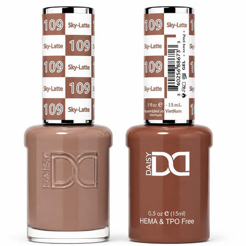 109 SKY LATTE - DND HEMA FREE & TPO FREE - GEL & LACQUER DUO