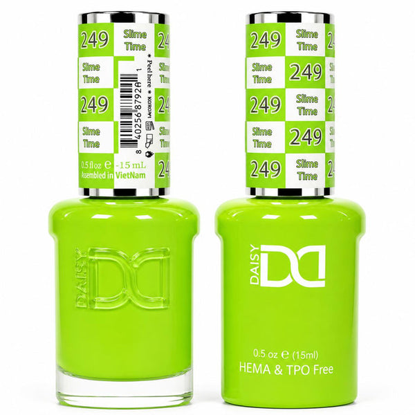 249 SLIME TIME - DND HEMA FREE & TPO FREE - GEL & LACQUER DUO