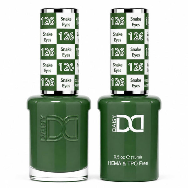 126 SNAKE EYES - DND HEMA FREE & TPO FREE - GEL & LACQUER DUO