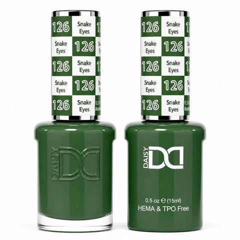 126 SNAKE EYES - DND HEMA FREE & TPO FREE - GEL & LACQUER DUO