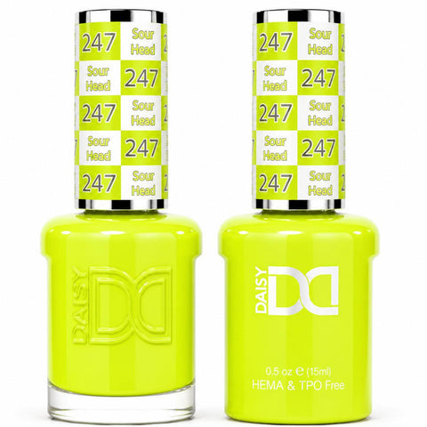 247 SOUR HEAD - DND HEMA FREE & TPO FREE - GEL & LACQUER DUO