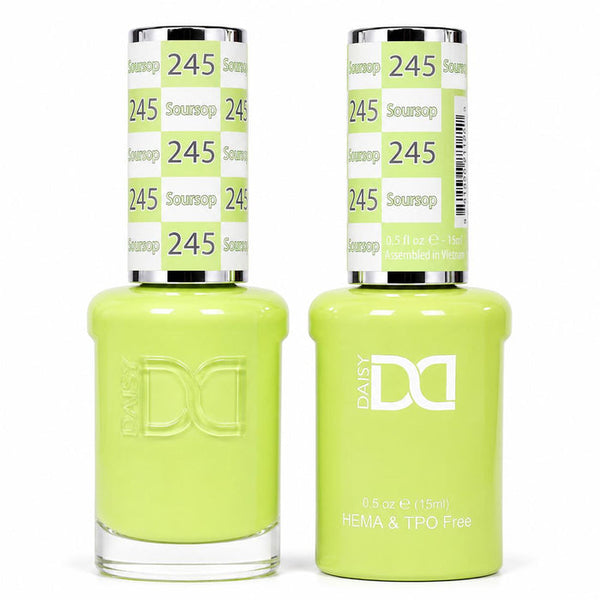 245 SOURSOP - DND HEMA FREE & TPO FREE - GEL & LACQUER DUO