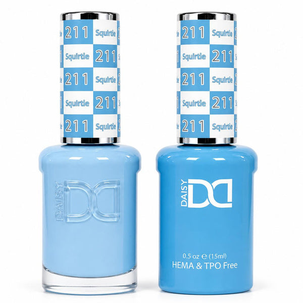 211 SQUIRTLE - DND HEMA FREE & TPO FREE - GEL & LACQUER DUO