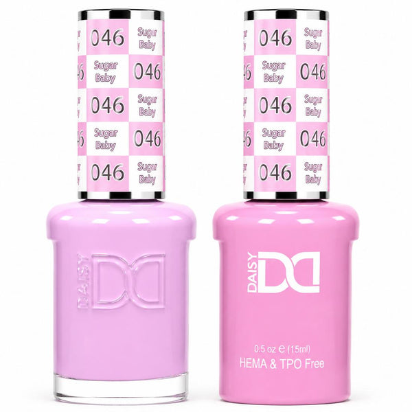 046 SUGAR BABY - DND HEMA FREE & TPO FREE - GEL & LACQUER DUO