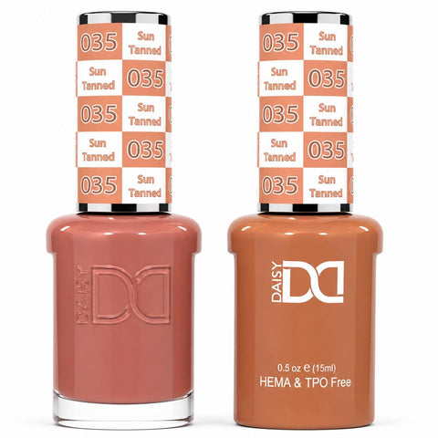 035 SUN TANNED - DND HEMA FREE & TPO FREE - GEL & LACQUER DUO