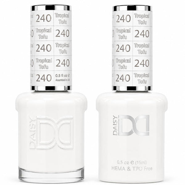 240 TROPICAL TOFU - DND HEMA FREE & TPO FREE - GEL & LACQUER DUO