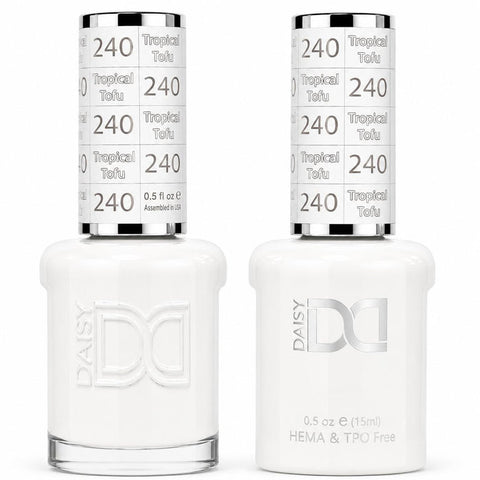 240 TROPICAL TOFU - DND HEMA FREE & TPO FREE - GEL & LACQUER DUO