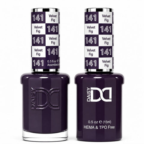 141 VELVET FIG - DND HEMA FREE & TPO FREE - GEL & LACQUER DUO