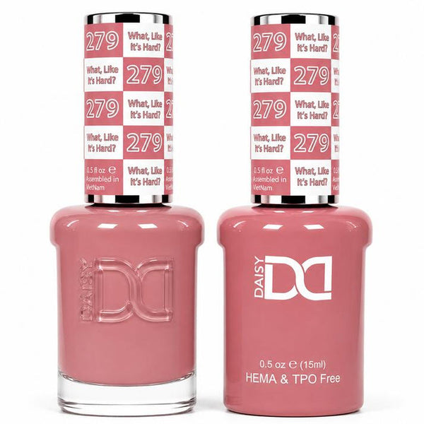 279 WHAT, LIKE IT'S HARD - DND HEMA FREE & TPO FREE - GEL & LACQUER DUO