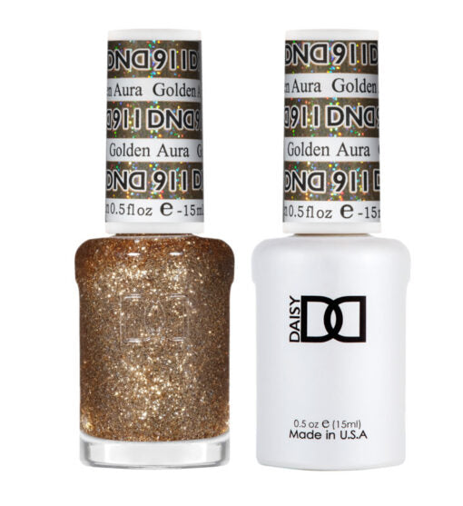 DND SUPER GLITTER COLLECTION - 911 GOLDEN AURA