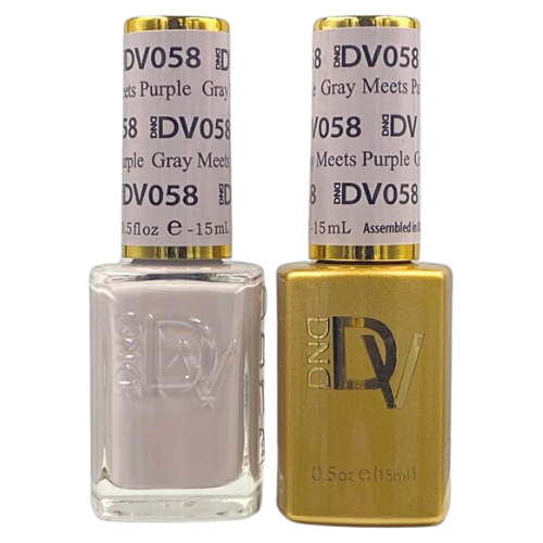 DND DIVA GEL DUO - 058 GRAY MEETS PURPLE