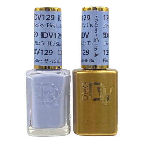 DND DIVA GEL DUO - 129 PIES IN THE SKY
