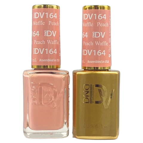 DND DIVA GEL DUO - 164 PEACH WAFFLE