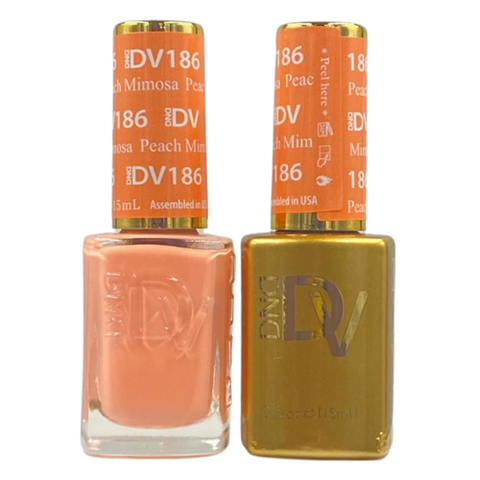DND DIVA GEL DUO - 186 PEACH MIMOSA