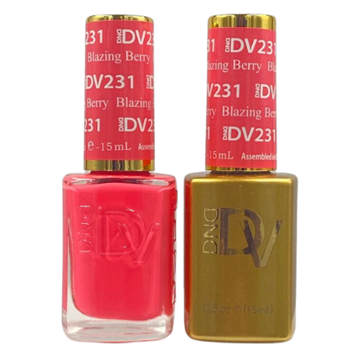 DND DIVA GEL DUO - 231 BLAZING BERRY