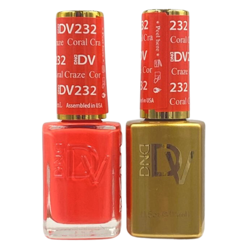 DND DIVA GEL DUO - 232 CORAL CRAZE