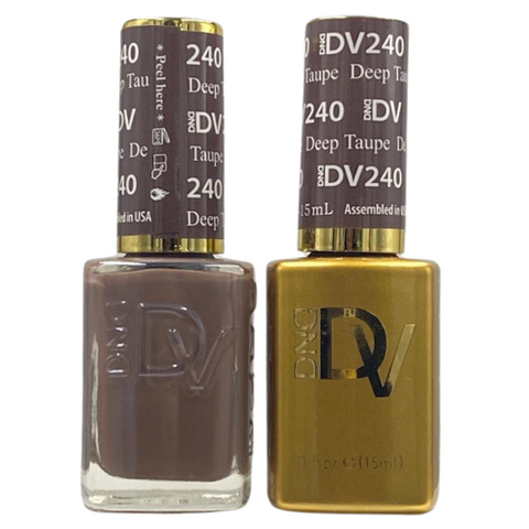 DND DIVA GEL DUO - 240 DEEP TAUPE