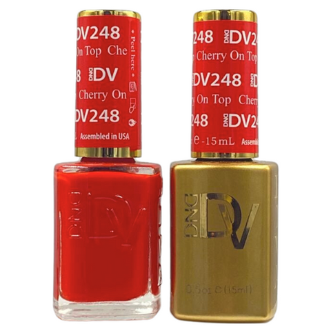 DND DIVA GEL DUO - 248 CHERRY ON TOP