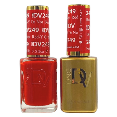 DND DIVA GEL DUO - 249 RED-Y OR NOT