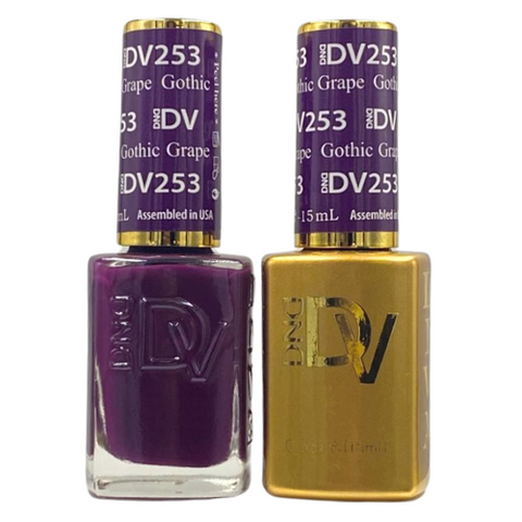 DND DIVA GEL DUO - 253 GOTHIC GRAPE