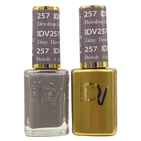 DND DIVA GEL DUO - 257 DEWDROP GRAY