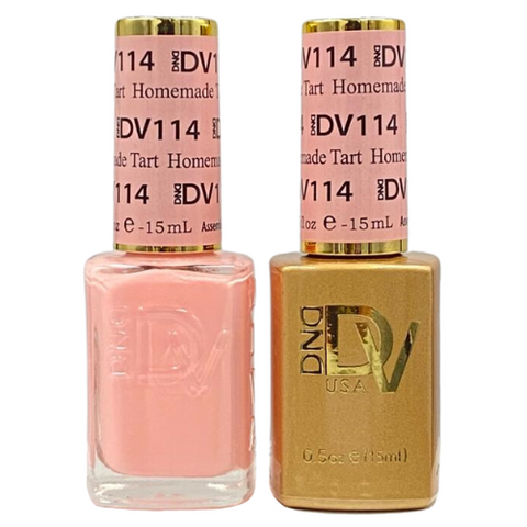 DND DIVA GEL DUO - 114 HOMEMADE TART