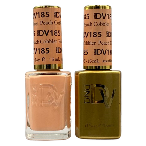 DND DIVA GEL DUO - 185 PEACH COBBLER