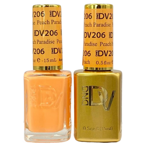 DND DIVA GEL DUO - 206 PEACH PARADISE