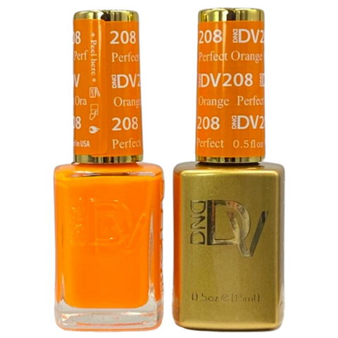 DND DIVA GEL DUO - 208 PERFECT ORANGE