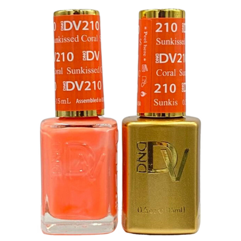 DND DIVA GEL DUO - 210 SUNKISSED CORAL