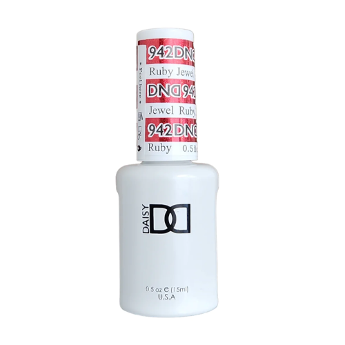 DND SUPER PLATINUM (GEL BOTTLE ONLY) - 942 RUBY JEWEL