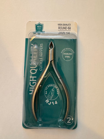 STAINLESS STEEL CUTICLE NIPPER - ROUND SIZE 14