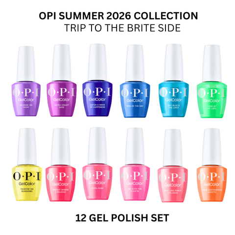 OPI GEL COLOR - SUMMER 2026 - TRIP TO THE BRITE SIDE  - 12 COLORS