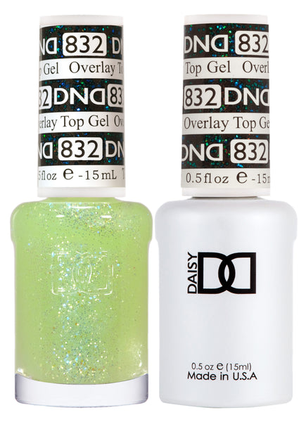 832 - DND DUO GEL -  OVERLAY TOP GEL (GLITTER)