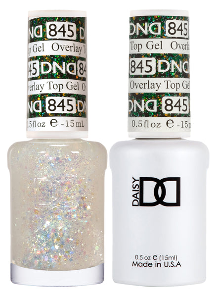 845 - DND DUO GEL -  OVERLAY TOP GEL (GLITTER)