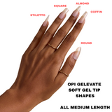 OPI GELEVATE SOFT GEL EXTENSIONS - SQUARE SHAPE