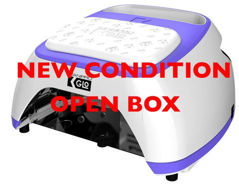 OPEN BOX - KUPA MANI-PRO GLO LED/UV CORDLESS LIGHT (WHITE WITH PURPLE TRIM)