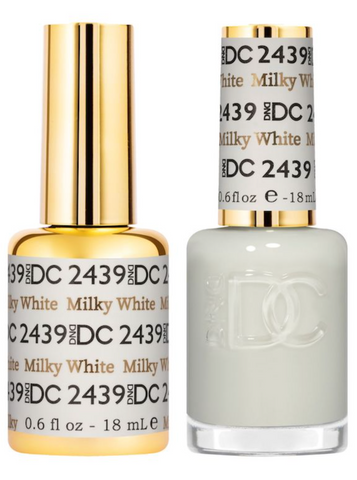 2439 -  DND DC DUO GEL -  SHEER COLLECTION 2024 - MILKY WHITE