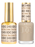 2451 -  DND DC DUO GEL -  SHEER COLLECTION 2024 - TAN LINES
