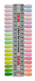 DND DIVA GEL DUO COLLECTION - COLOR CHART #4 (#110 TO #145) SODA POPPIN SET