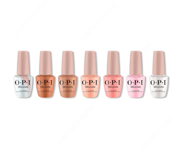 OPI GELEVATE 4 IN 1 BUILDER GEL - COMPLETE SET OF 7 COLORS