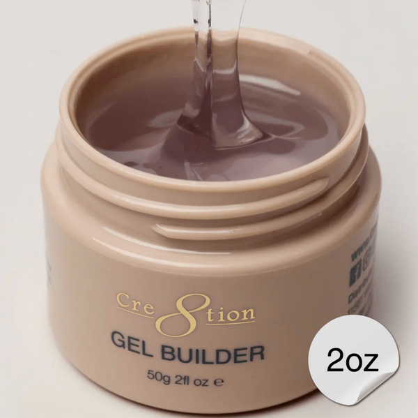 CRE8TION BUILDER GEL- HEMA FREE LOW HEAT -  2 OZ - JAR - CLEAR