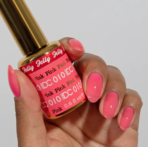 DND DC ALL MY JELLY - GEL POLISH ONLY - #010 PINK