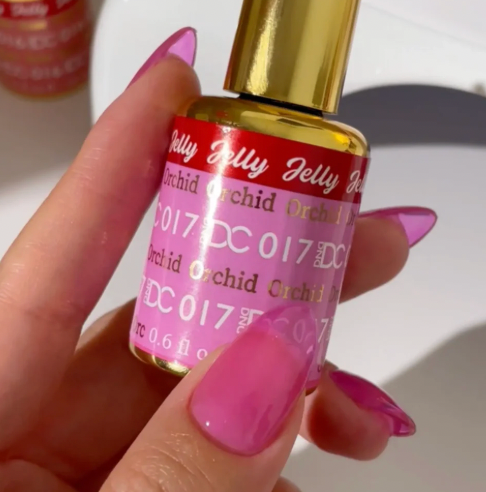 DND DC ALL MY JELLY - GEL POLISH ONLY - #017 ORCHID